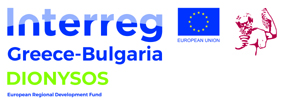 Dionysos logo Λογότυπο Interreg και DIONYSOS